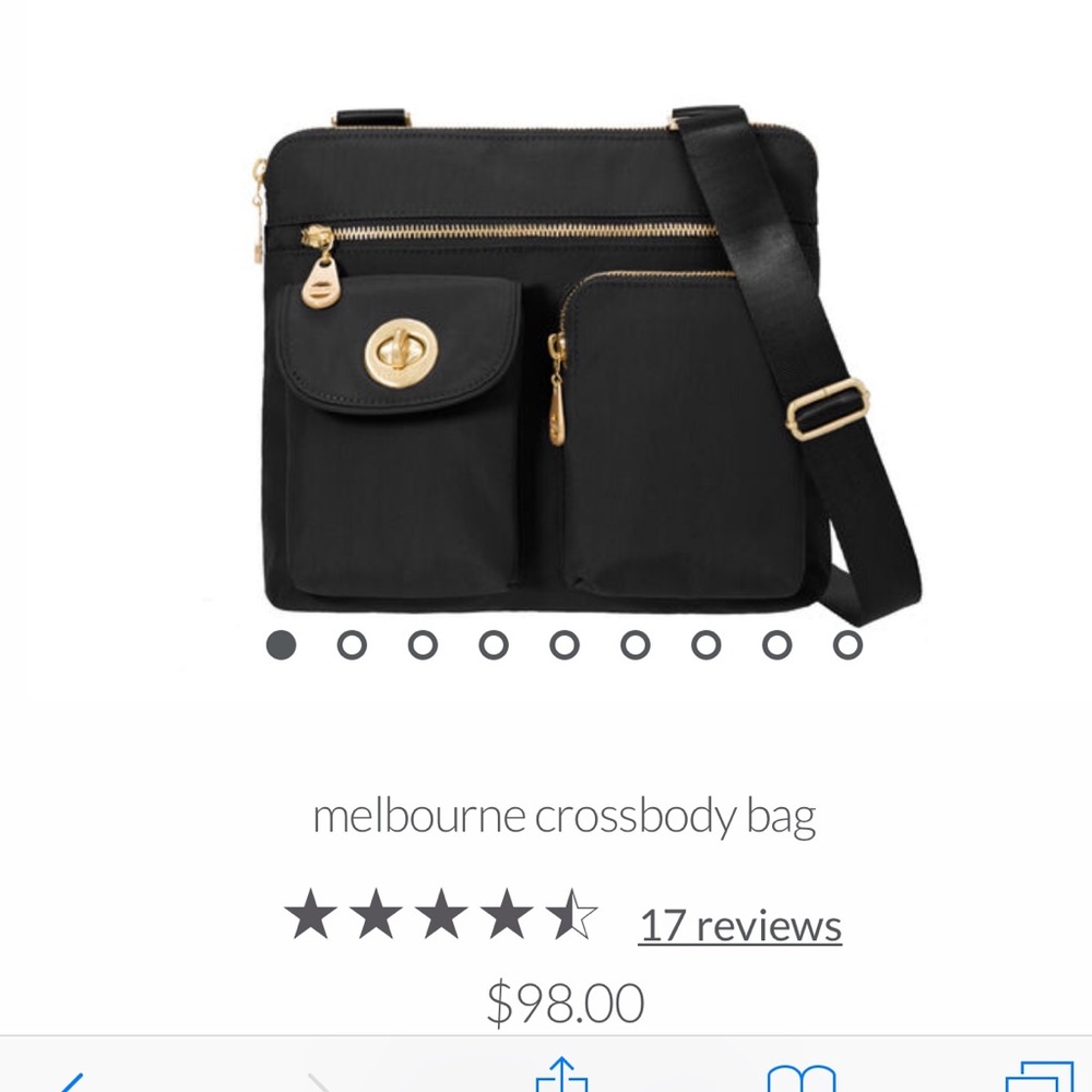 Baggallini  Melbourne Cross Body Bag Black